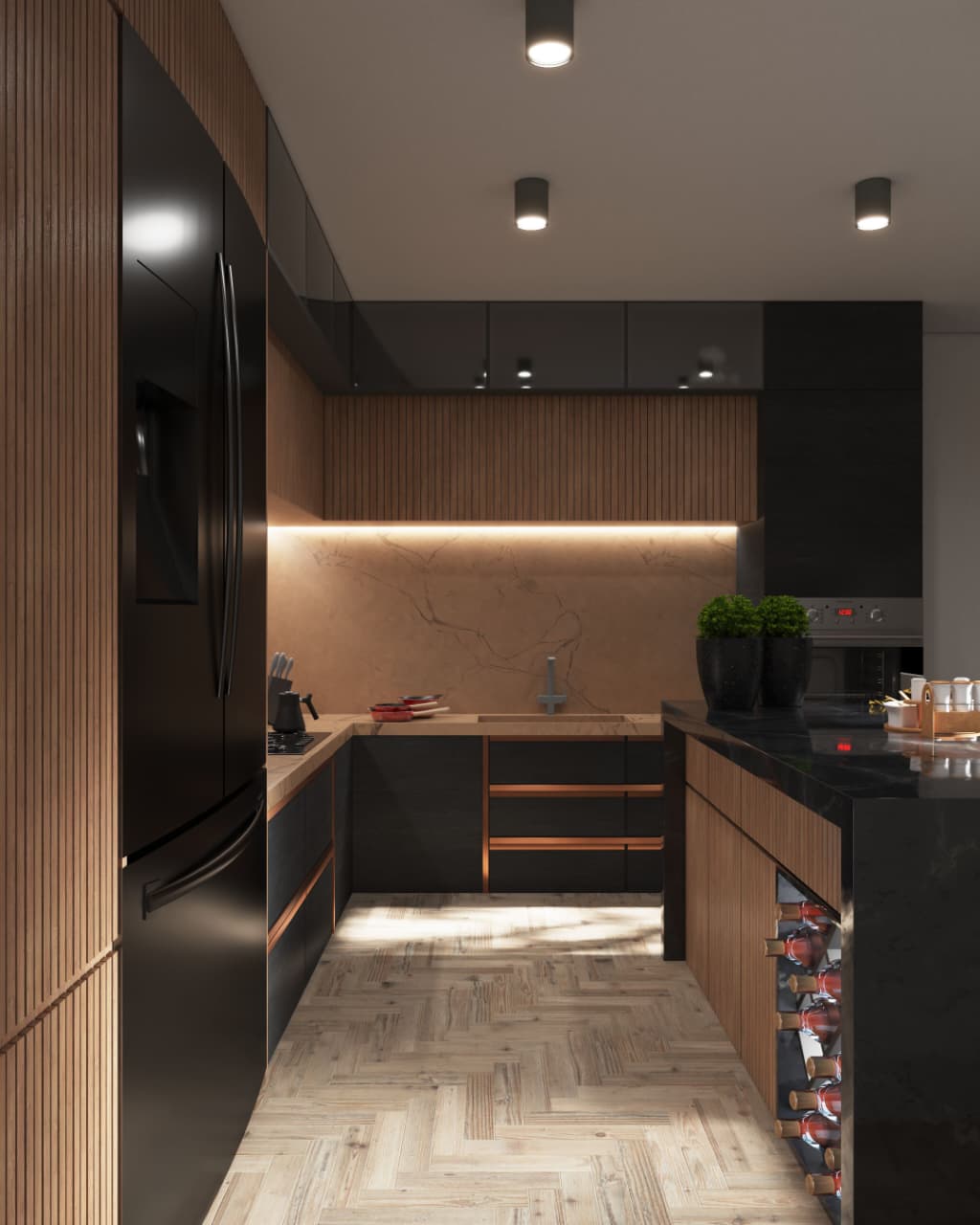 Open Concept Contemporary Dining Space